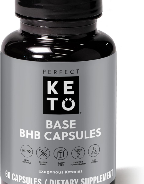 Keto BHB Exogenous Keto Capsules | Keto Pills for Ketogenic Diet Best to Support Weight Management & Energy, Focus and Ketosis Beta-Hydroxybutyrate BHB Salt Pills, 60 Count (Pack of 1)