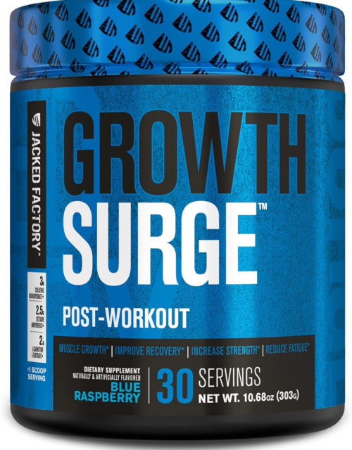 Growth Surge Creatine Post Workout w/L-Carnitine - Daily Muscle Builder & Recovery Supplement with Creatine Monohydrate, Betaine, L-Carnitine L-Tartrate - 30 Servings