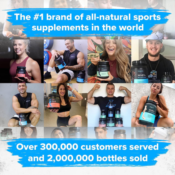 Recharge Post Workout Supplement - All Natural Muscle Builder & Recovery Drink With Micronized Creatine Monohydrate. Naturally Sweetened & Flavored, Safe & Healthy. (Blue Raspberry, 60 Serving) - Image 3
